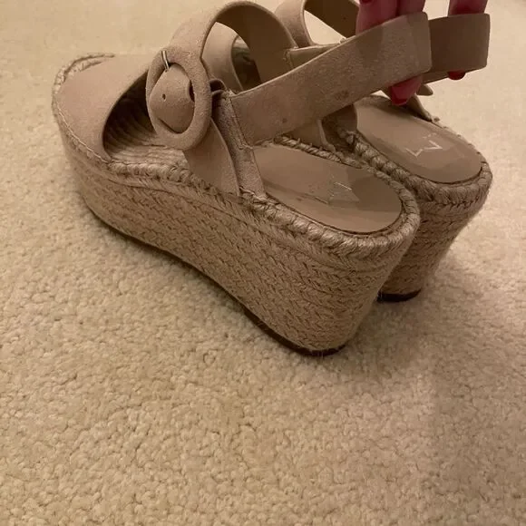EUC Marc Fisher Rex Platform Espadrille Wedge Sandal - Picture 10 of 11